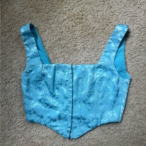 Princess Polly Blue Corset Top